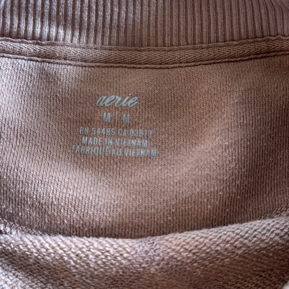 Aerie oversized sweatshirt leopard print split sides size medium M - Picture 4 of 5